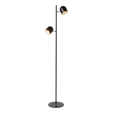 Lucide 03703/10/30 - Lampada LED da terra SKANSKA-LED 2xLED/5W/230V nero