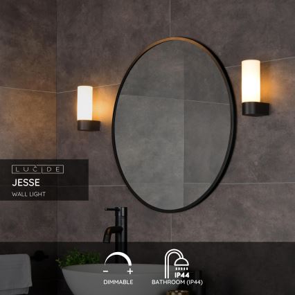 Lucide 04202/01/30 - Badezimmer-Wandleuchte JESSE 1xG9/33W/230V IP44