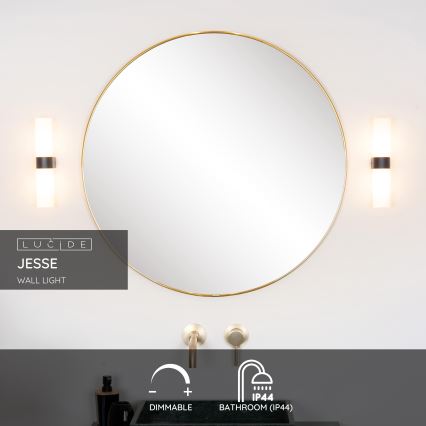 Lucide 04202/02/30 - Applique da bagno JESSE 2xG9/33W/230V IP44