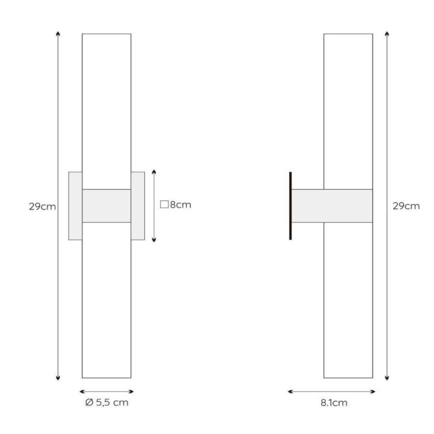 Lucide 04202/02/30 - Applique da bagno JESSE 2xG9/33W/230V IP44