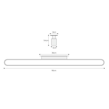 Lucide 04209/18/30 - LED-Badezimmerwandleuchte MADELON LED/18W/230V IP44