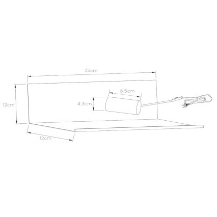 Lucide 06218/01/30 - Applique SEBO 1xE27/40W/230V neve