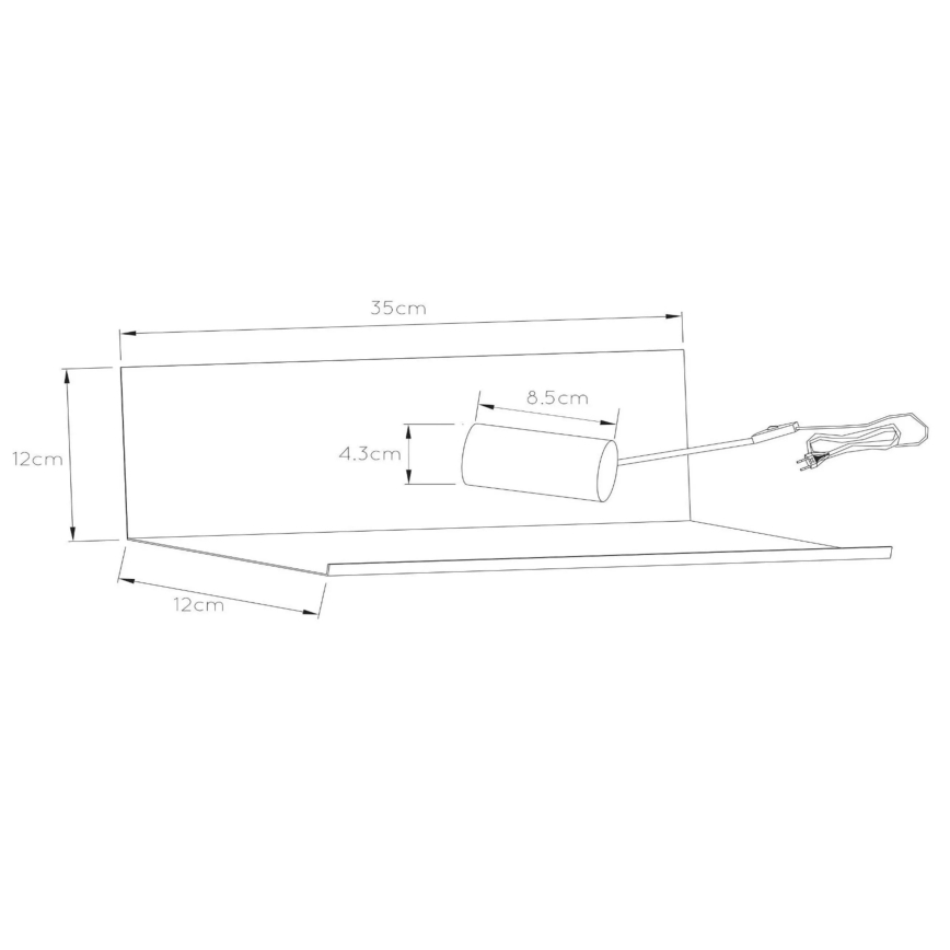 Lucide 06218/01/30 - Applique SEBO 1xE27/40W/230V neve