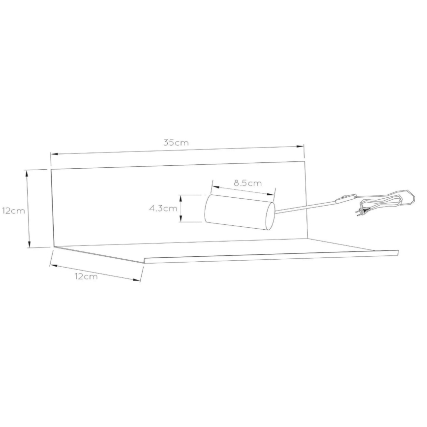 Lucide 06218/01/31 - Applique SEBO 1xE27/40W/230V bianco