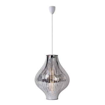 Lucide 06408/01/11 - Pendelleuchte POLI 1xE27/60W/230V glänzendes Chrom