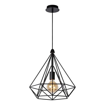 Lucide 06496/37/30 -  Hängeleuchte RICKY 1xE27/60W/230V schwarz