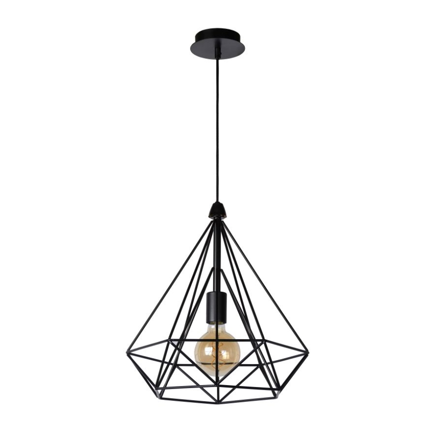 Lucide 06496/37/30 -  Hängeleuchte RICKY 1xE27/60W/230V schwarz