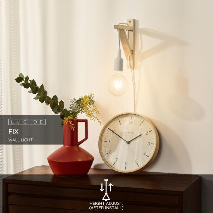 Lucide 08208/01/31 - Wandleuchte FIX WALL 1xE27/60W/230V weiß