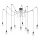 Lucide 08408/10/30 - Lampada a sospensione FIX MULTIPLE 10xE27/60W/230V