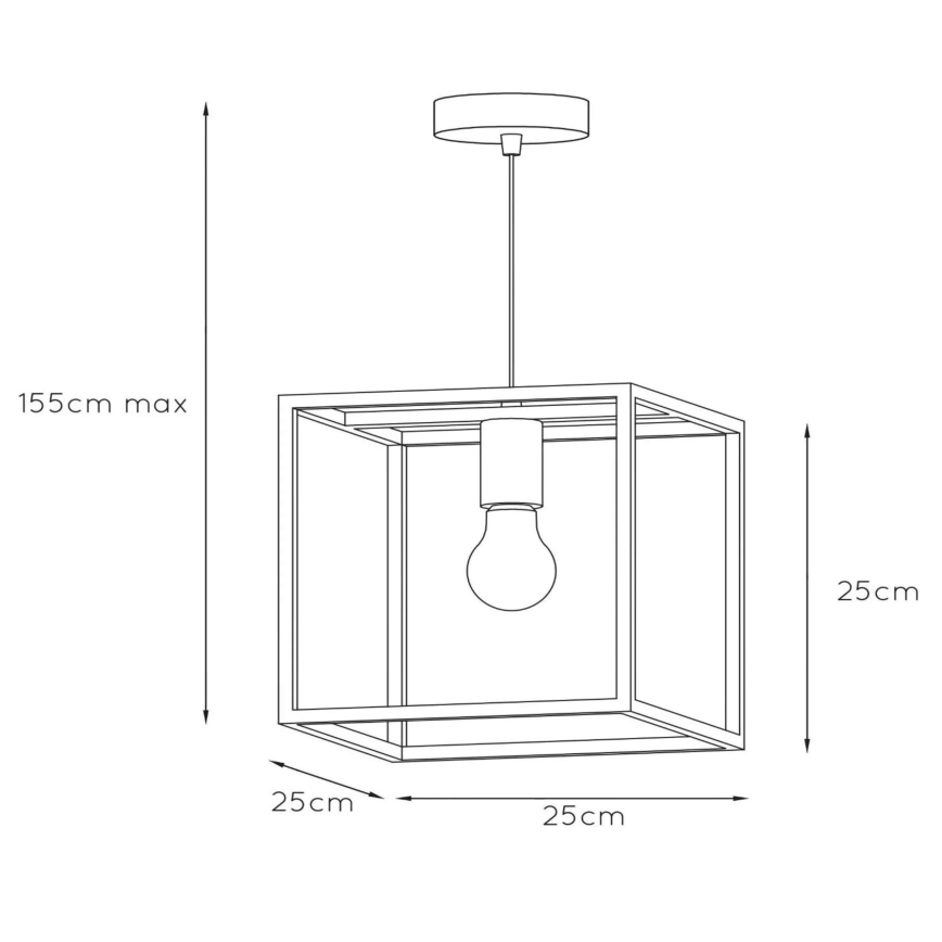 Lucide 08424/01/30 - Suspension ARTHUR 1xE27/60W/230V