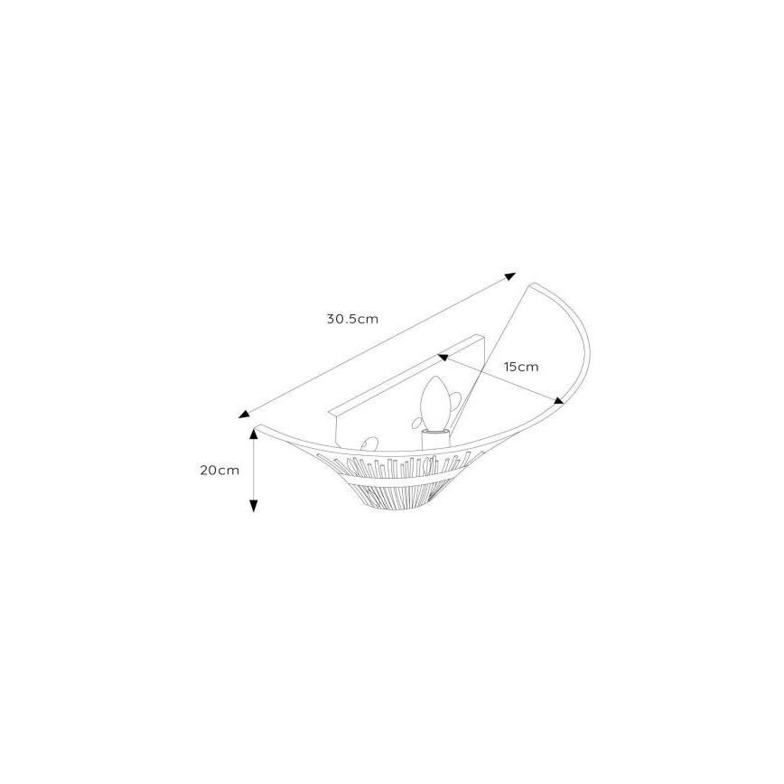 Lucide 09205/01/97 - Applique CANNA 1xE14/40W/230V
