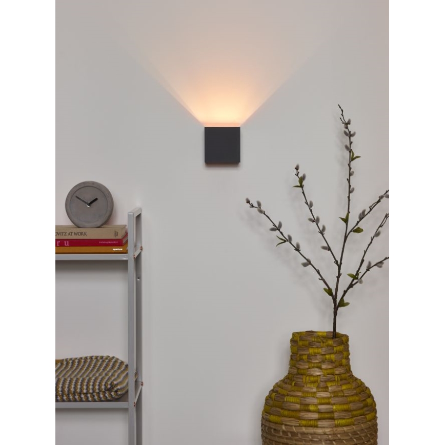 Lucide 09217/04/36 - Dimmbare LED-Wandleuchte XIO 1xG9/4W/230V anthrazit