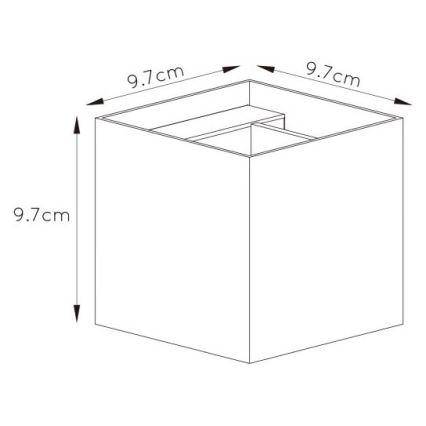 Lucide 09217/04/36 - Dimmbare LED-Wandleuchte XIO 1xG9/4W/230V anthrazit