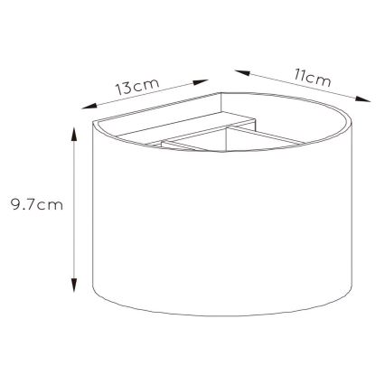 Lucide 09218/04/30 - Dimmbare LED-Wandleuchte XIO 1xG9/4W/230V schwarz
