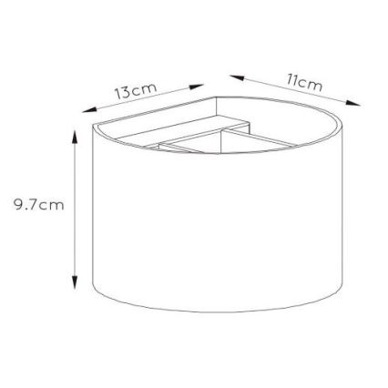 Lucide 09218/04/36 - Applique a LED dimmerabile XIO 1xG9/4W/230V antracite