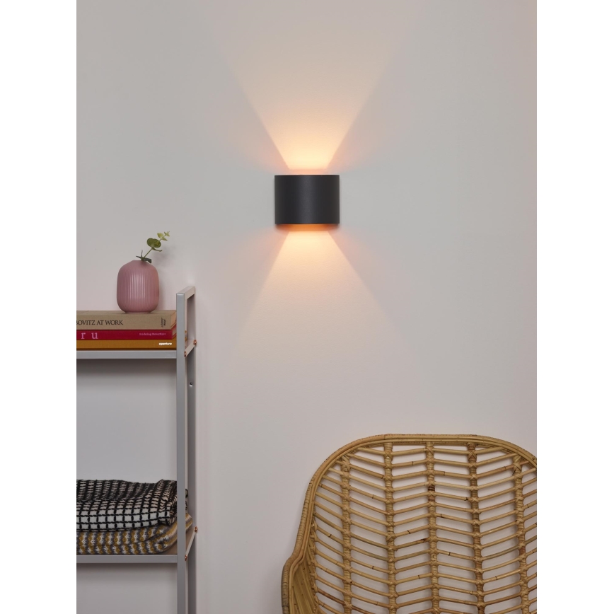 Lucide 09218/04/36 - Dimmbare LED-Wandleuchte XIO 1xG9/4W/230V anthrazit
