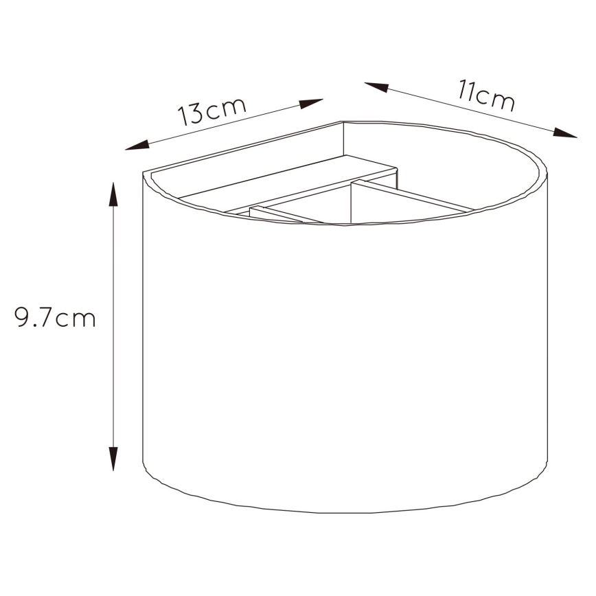 Lucide 09218/04/97 - Applique a LED dimmerabile XIO 1xG9/4W/230V marrone