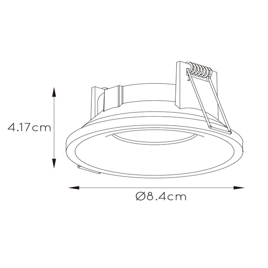 Lucide 09923/01/31 - Spot encastrable salle de bain ZIVA 1xGU10/50W/230V IP44 blanc
