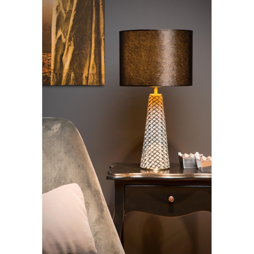 Lucide 10501/81/30 - Lampe de table VELVET 1xE27/40W/230V