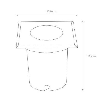 Lucide 11800/01/12 - Lampada da incasso per esterni BILTIN 1xGU10/35W/230V IP67