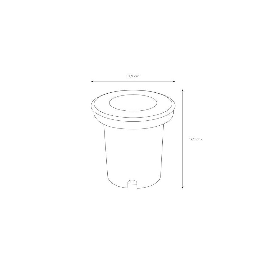 Lucide 11801/01/12 - Lampada da incasso per esterni BILTIN 1xGU10/35W/230V IP67