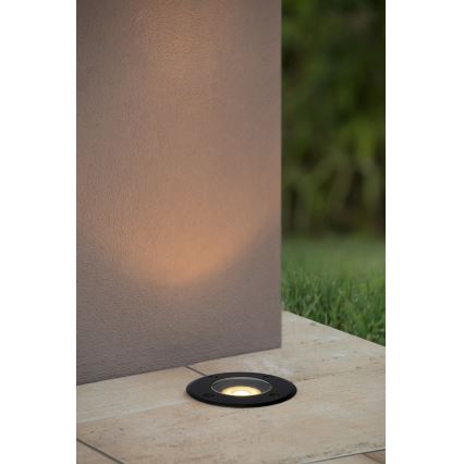 Lucide 11801/01/30 - Außeneinbauleuchte BILTIN 1xGU10/35W/230V IP67 schwarz