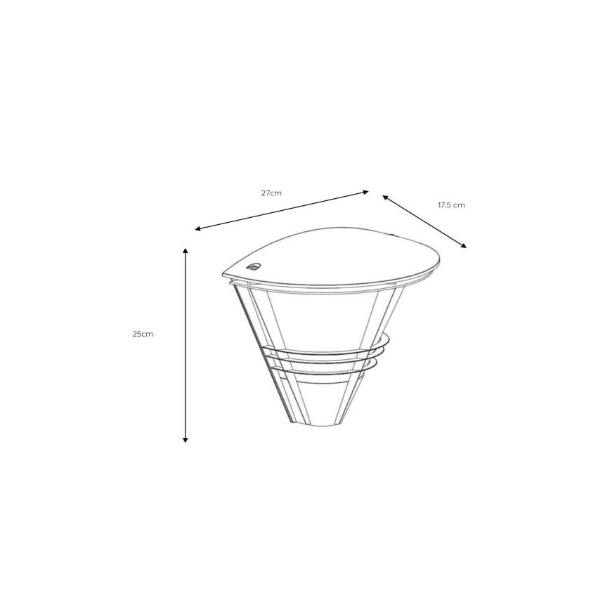 Lucide 11812/01/31 - Applique da esterno LIVIA 1xE27/60W/230V