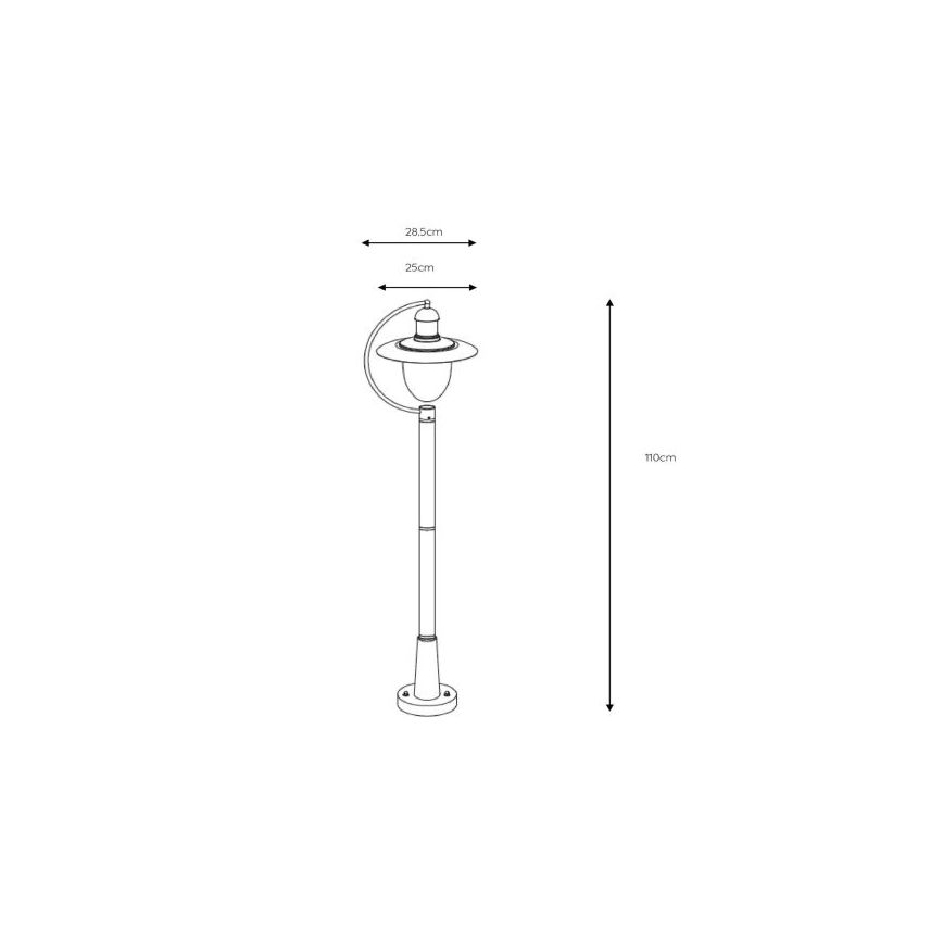 Lucide 11873/01/30 - Lampada da esterno ARUBA 1xE27/60W/230V