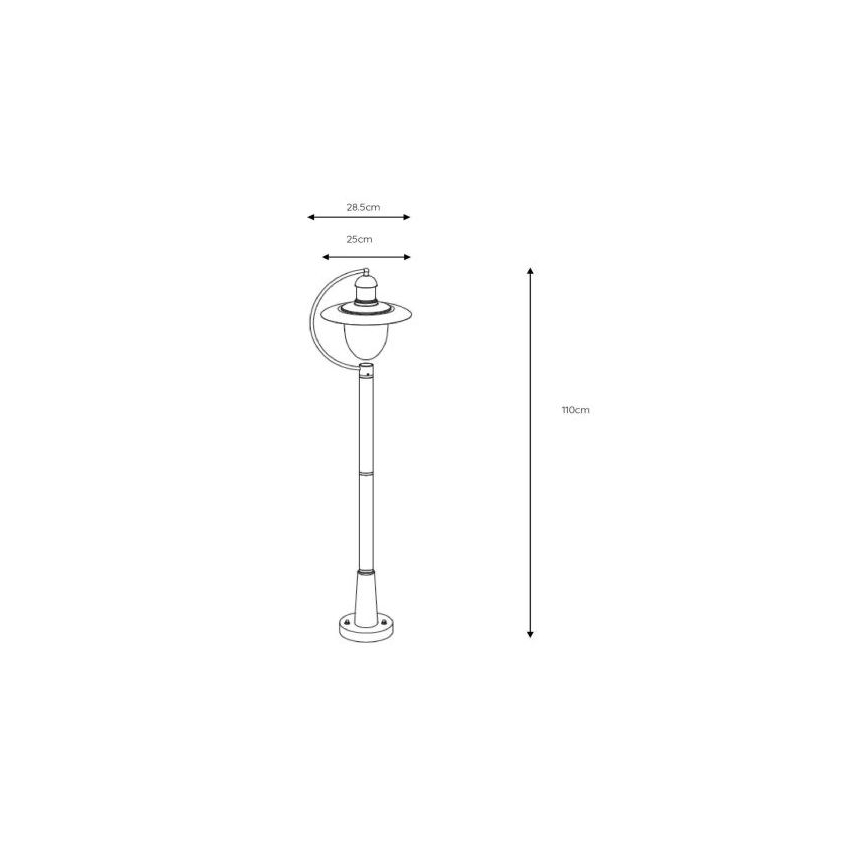 Lucide 11873/01/97 - Lampada da esterno ARUBA 1xE27/60W/230V