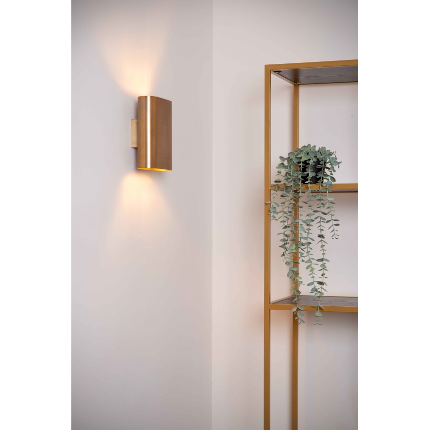 Lucide 12219/02/02 - Wandleuchte OVALIS 2xE14/9W/230V golden