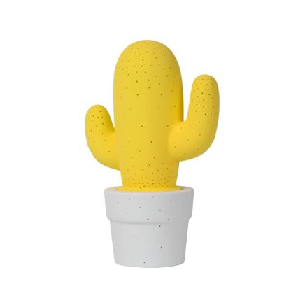 Lucide 13513/01/34 - Lampada da tavolo CACTUS 1xE14/40W/230V giallo