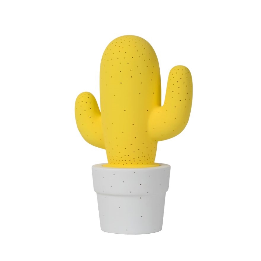 Lucide 13513/01/34 - Lampada da tavolo CACTUS 1xE14/40W/230V giallo