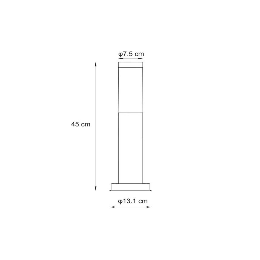 Lucide 14863/45/12 - Lampada da esterno KIBO 1xE27/20W/230V