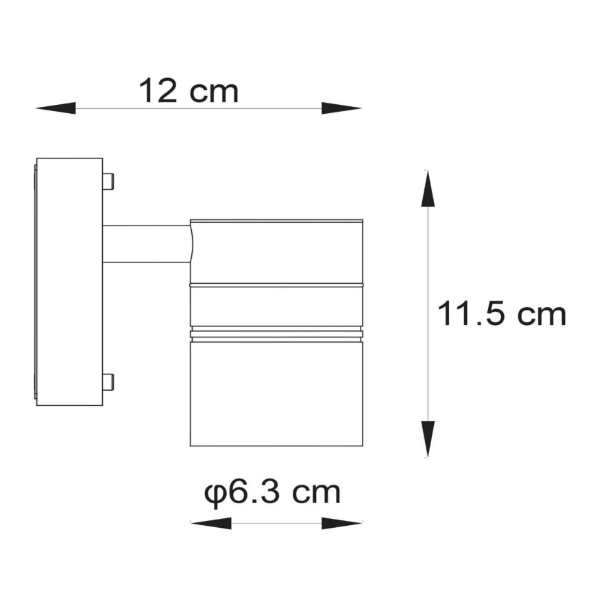 Lucide 14867/05/12 - Applique a LED da esterno ARNE-LED 1xGU10/5W/230V