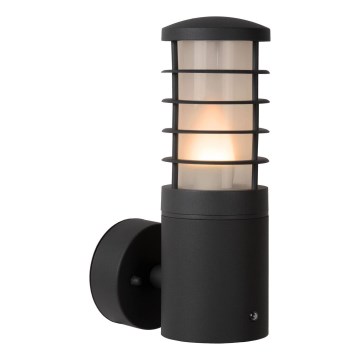 Lucide 14871/01/30 - Applique da esterno con sensore SOLID 1xE27/60W/230V IP54
