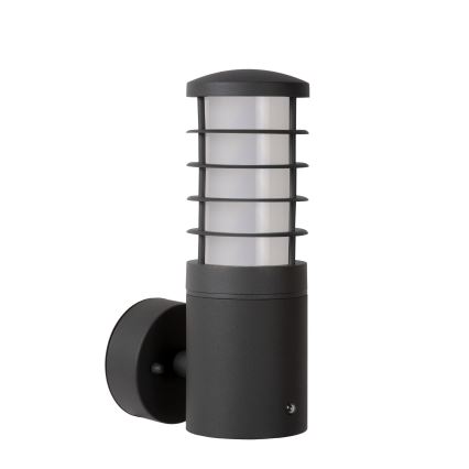 Lucide 14871/01/30 - Applique da esterno con sensore SOLID 1xE27/60W/230V IP54