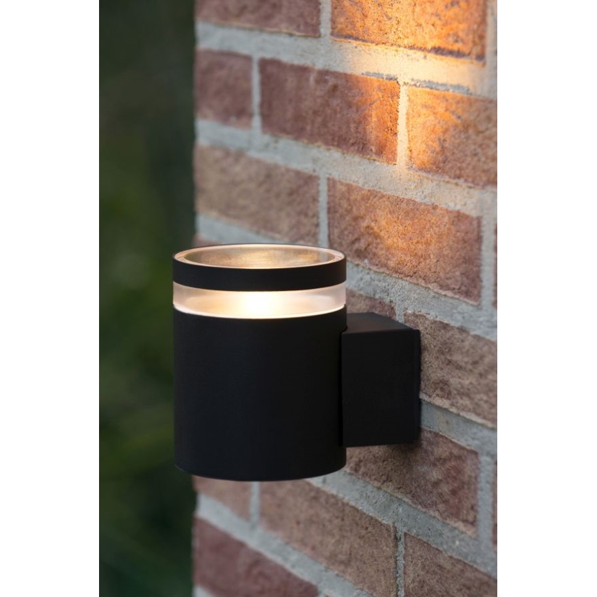 Lucide 14880/05/30 - Applique murale extérieure à intensité variable LED BASCO 1xGU10/4,5W/230V IP54