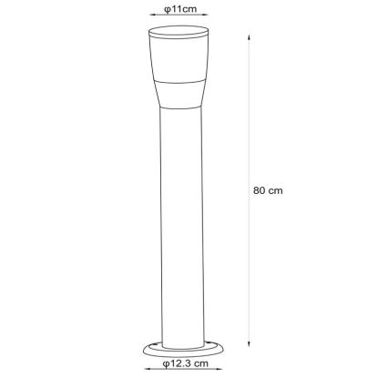 Lucide 14892/80/30 - Außenlampe NINKE 1xGU10/5W/230V IP54