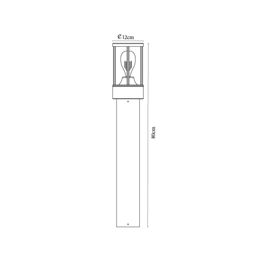 Lucide 14893/80/30 - Auβenbeleuchtung LORI 1xE27/15W/230V IP44