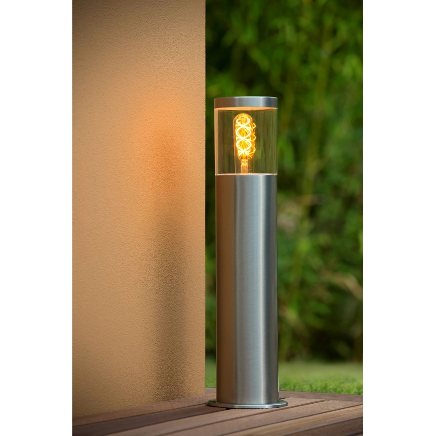 Lucide 14899/50/12 - Außenleuchte FEDOR 1xE27/40W/230V IP44 49 cm matt Chrom