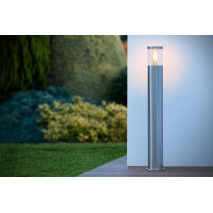 Lucide 14899/80/12 - Außenleuchte FEDOR 1xE27/40W/230V IP44 79 cm matt Chrom