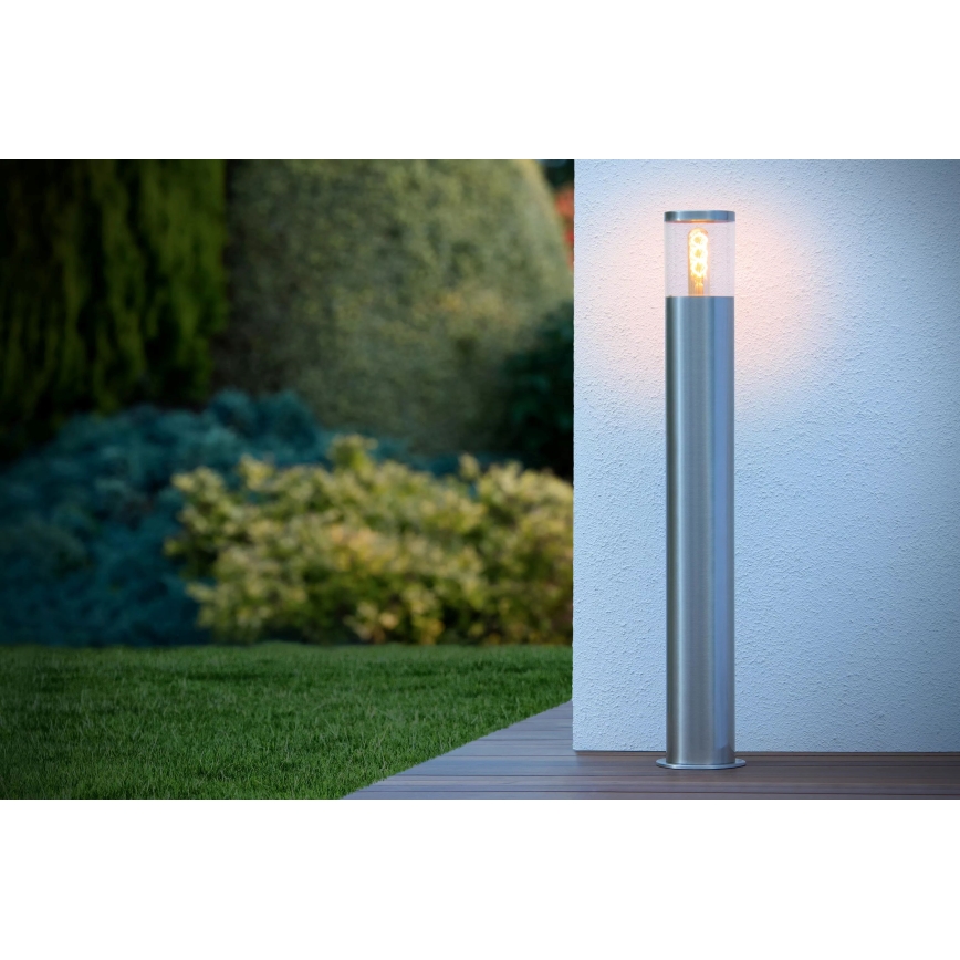 Lucide 14899/80/12 - Außenleuchte FEDOR 1xE27/40W/230V IP44 79 cm matt Chrom