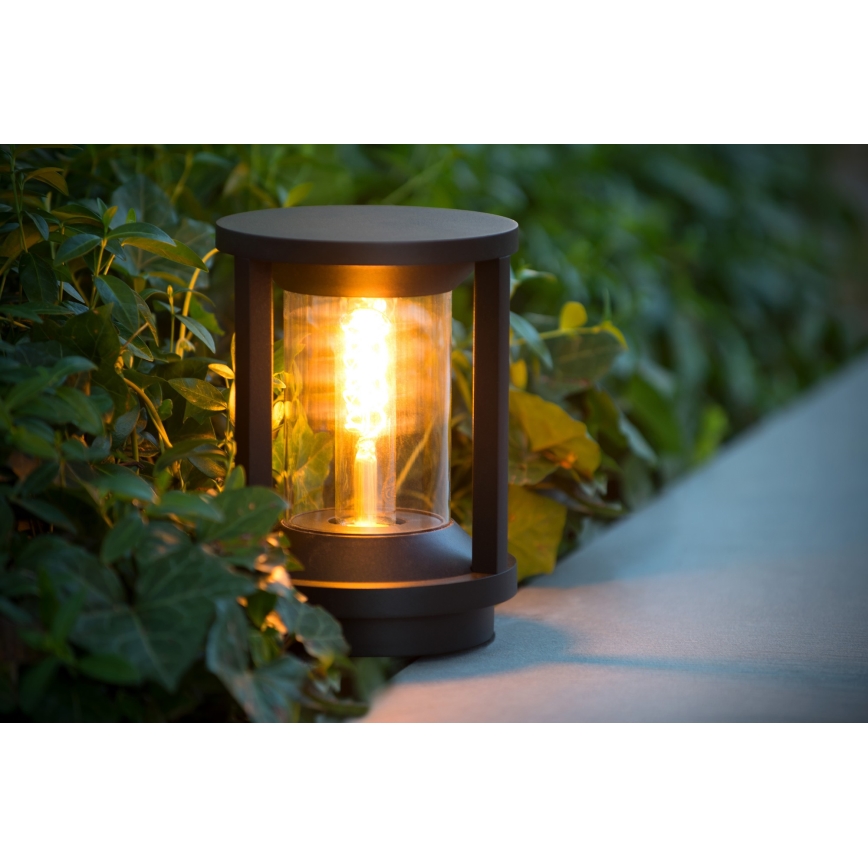 Lucide 15804/22/30 - Außenleuchte CADIX 1xE27/15W/230V 22 cm IP65 schwarz