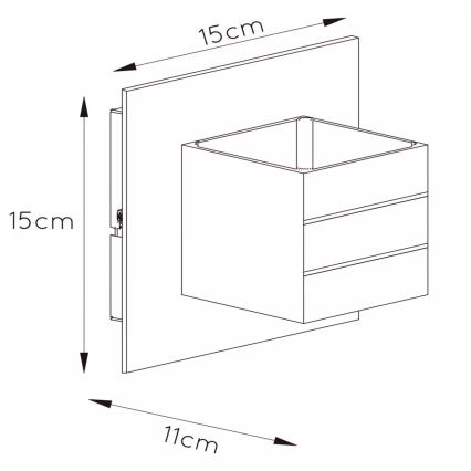 Lucide 17282/11/12 - Wandleuchte BOK 1xG9/40W/230V