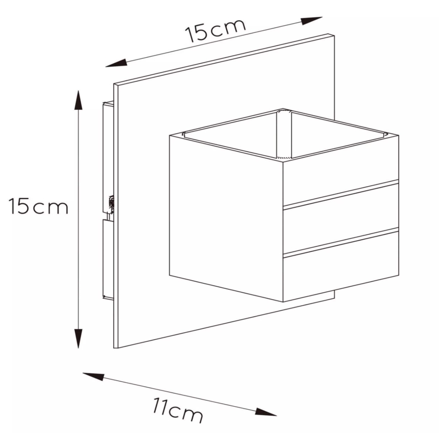 Lucide 17282/11/12 - Wandleuchte BOK 1xG9/40W/230V