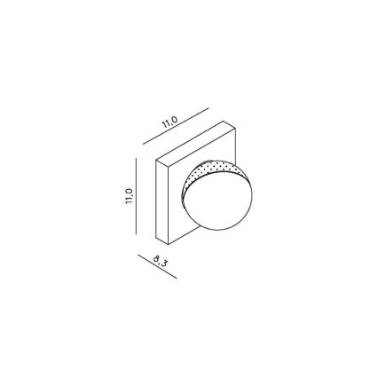 Lucide 17295/04/31 - Applique a LED PHIL LED/4W/230V