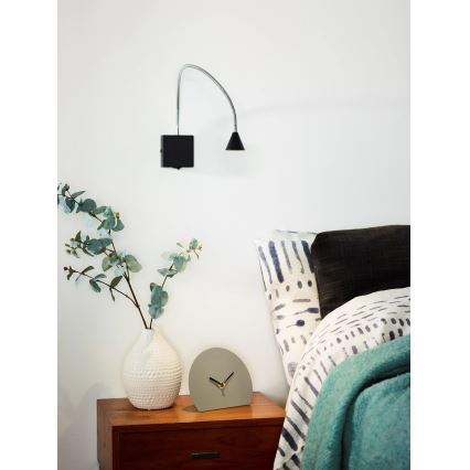 Lucide 18293/03/30 - LED Lampada flessibile piccola BUDDY LED/3W/230V nero