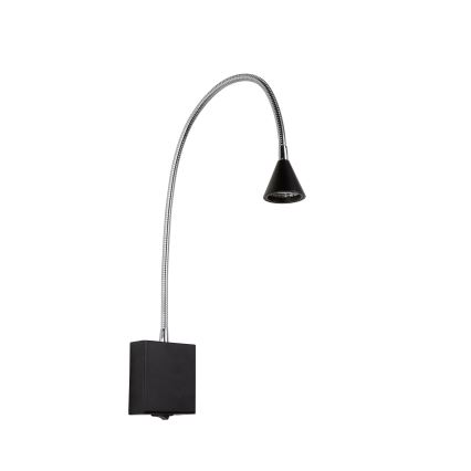 Lucide 18293/03/30 - LED Lampada flessibile piccola BUDDY LED/3W/230V nero