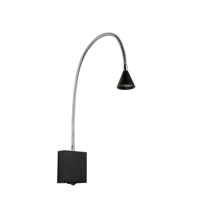 Lucide 18293/03/30 - LED Lampada flessibile piccola BUDDY LED/3W/230V nero