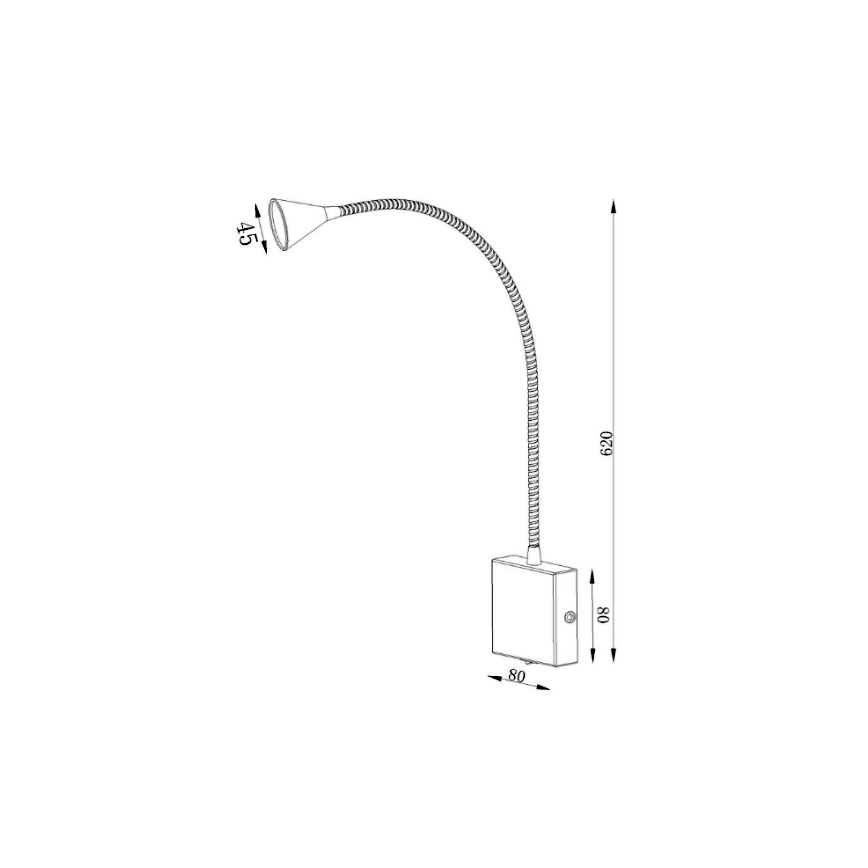 Lucide 18293/03/31 - Applique a LED BUDDY LED/3W/230V